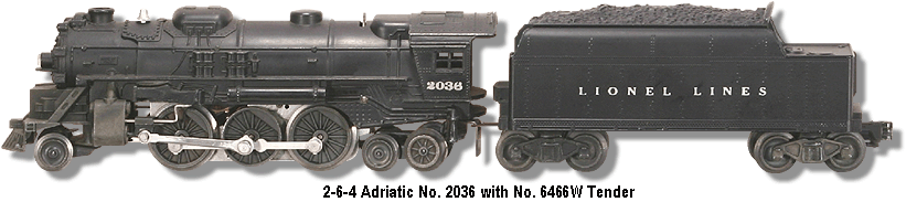 Lionel Lines 2-6-4 Adriatic 027