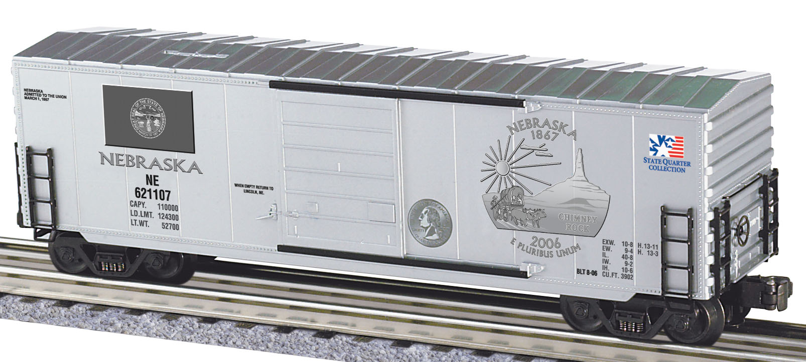 Nebraska State Quarter Boxcar Bank