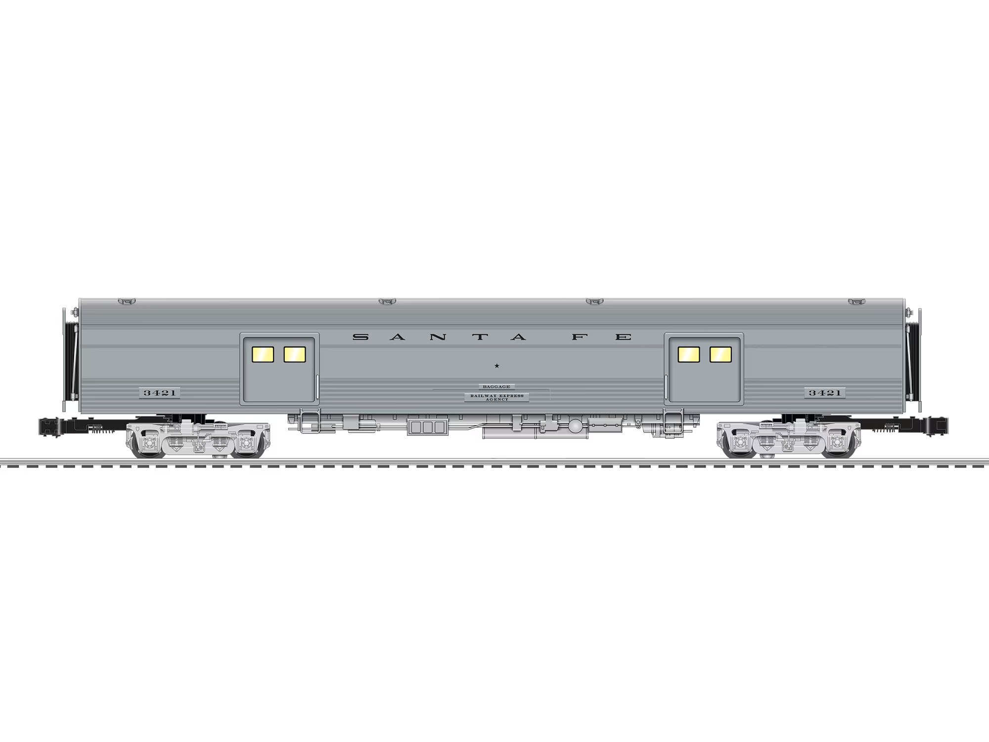 Santa Fe 18" VISION Baggage Car #3421