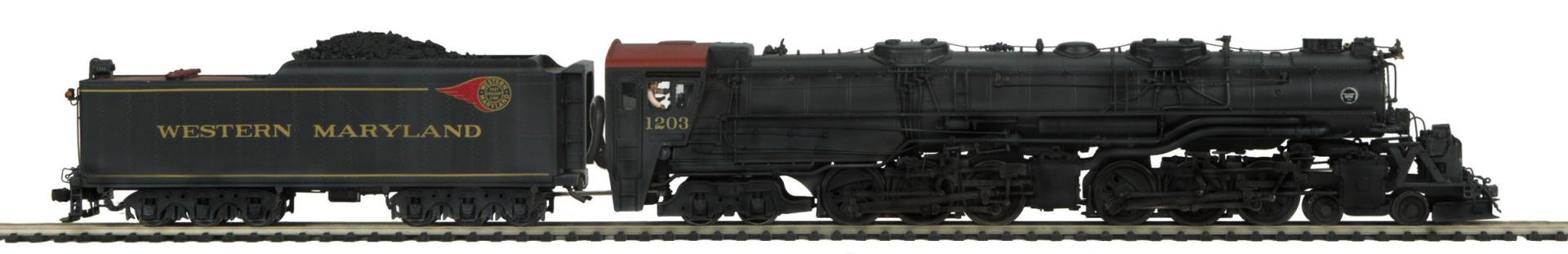 Western Maryland O Scale Premier 4-6-6-4 M-2 Challenger Steam Engine w/Proto-Sound 2.0 (Hi-Rail Wheels)