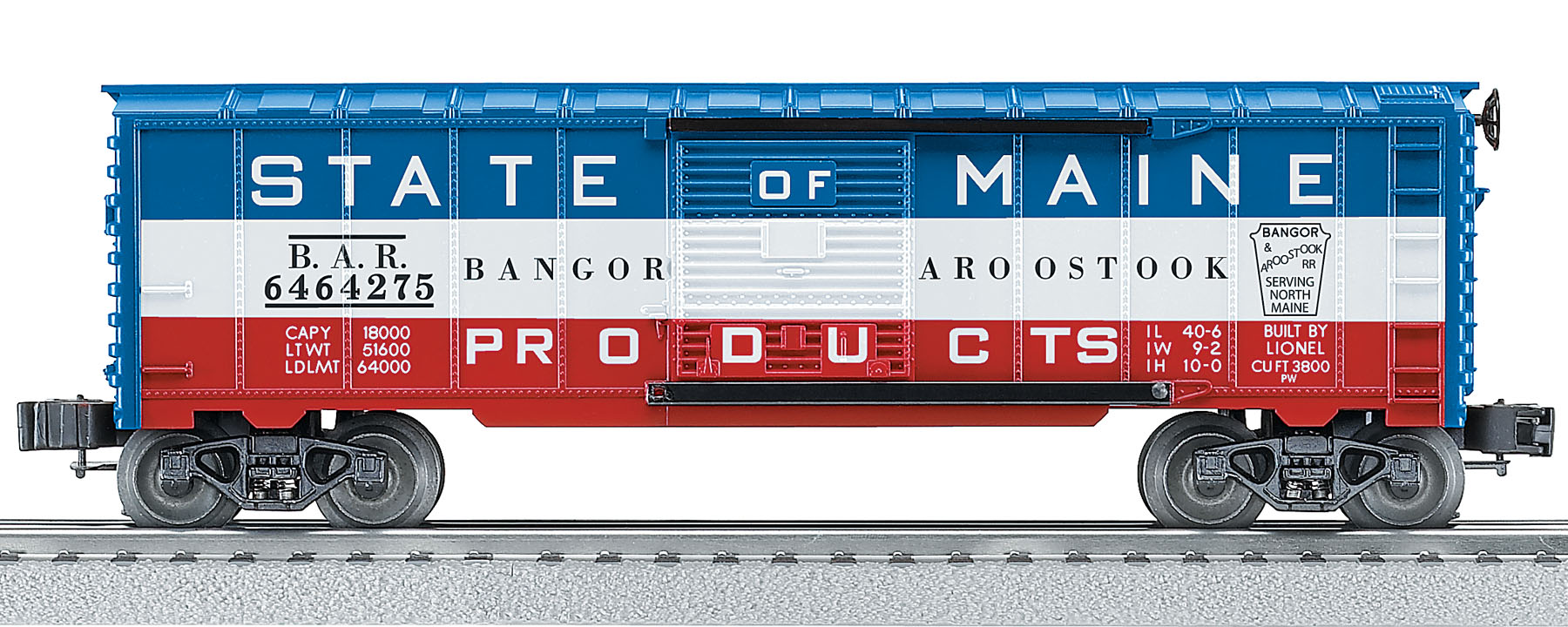 #6464-275 State of Maine Boxcar