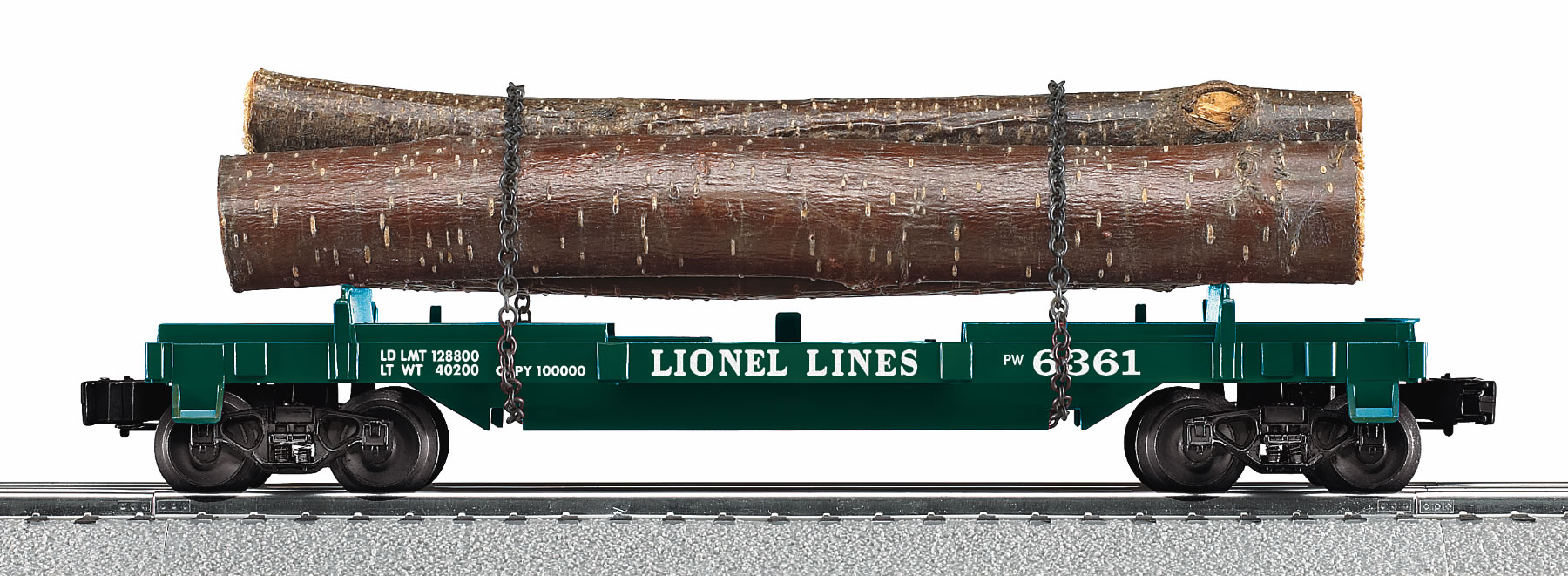Lionel Lines Flatcar with Logs #6361