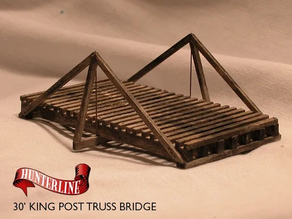 O Scale 30' King Post Truss Bridge Kit