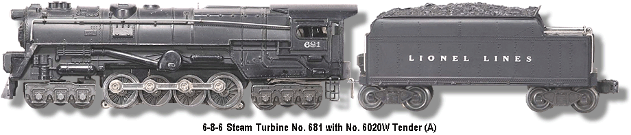Pennsylvania S2 Turbine 6-8-6 Steam Locomotive #681