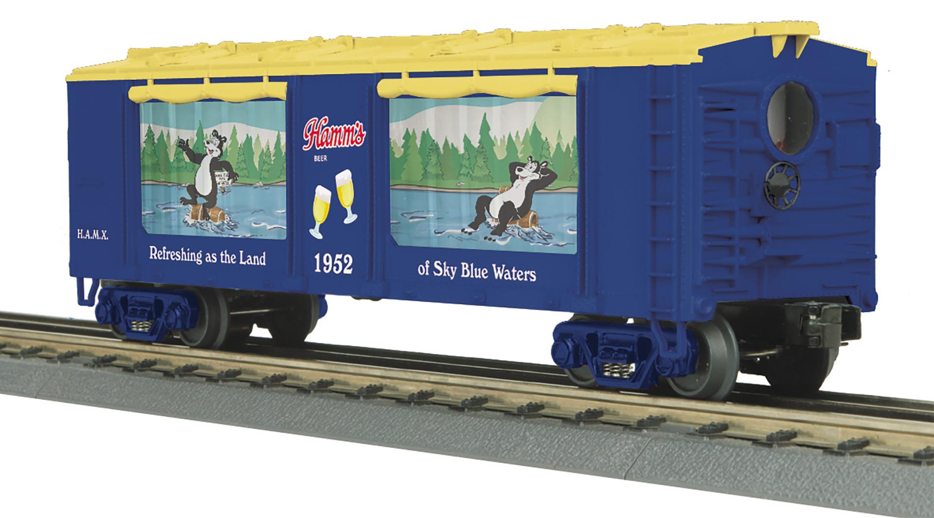 O Gauge RailKing Hamm’s Beer Operating Action Car