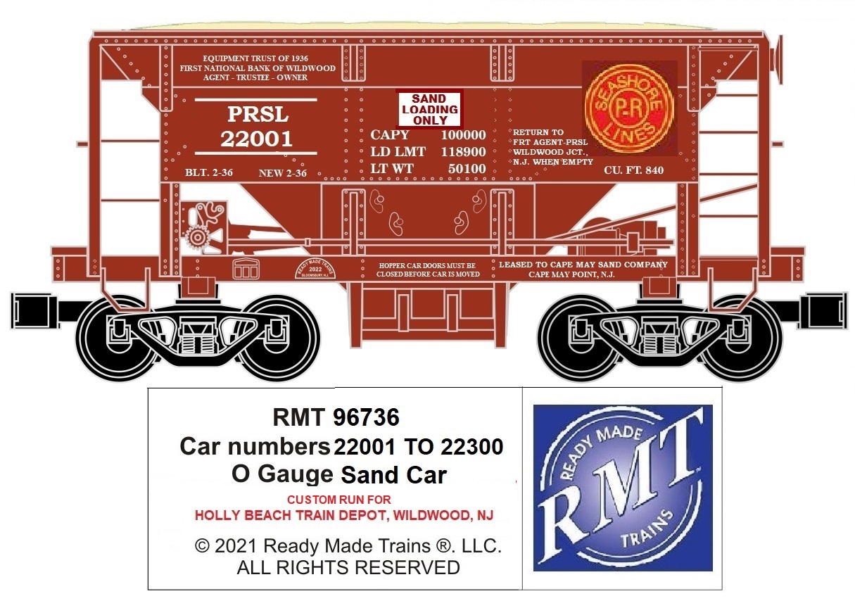 Pennsylvania Reading Seashore Lines Ore Car