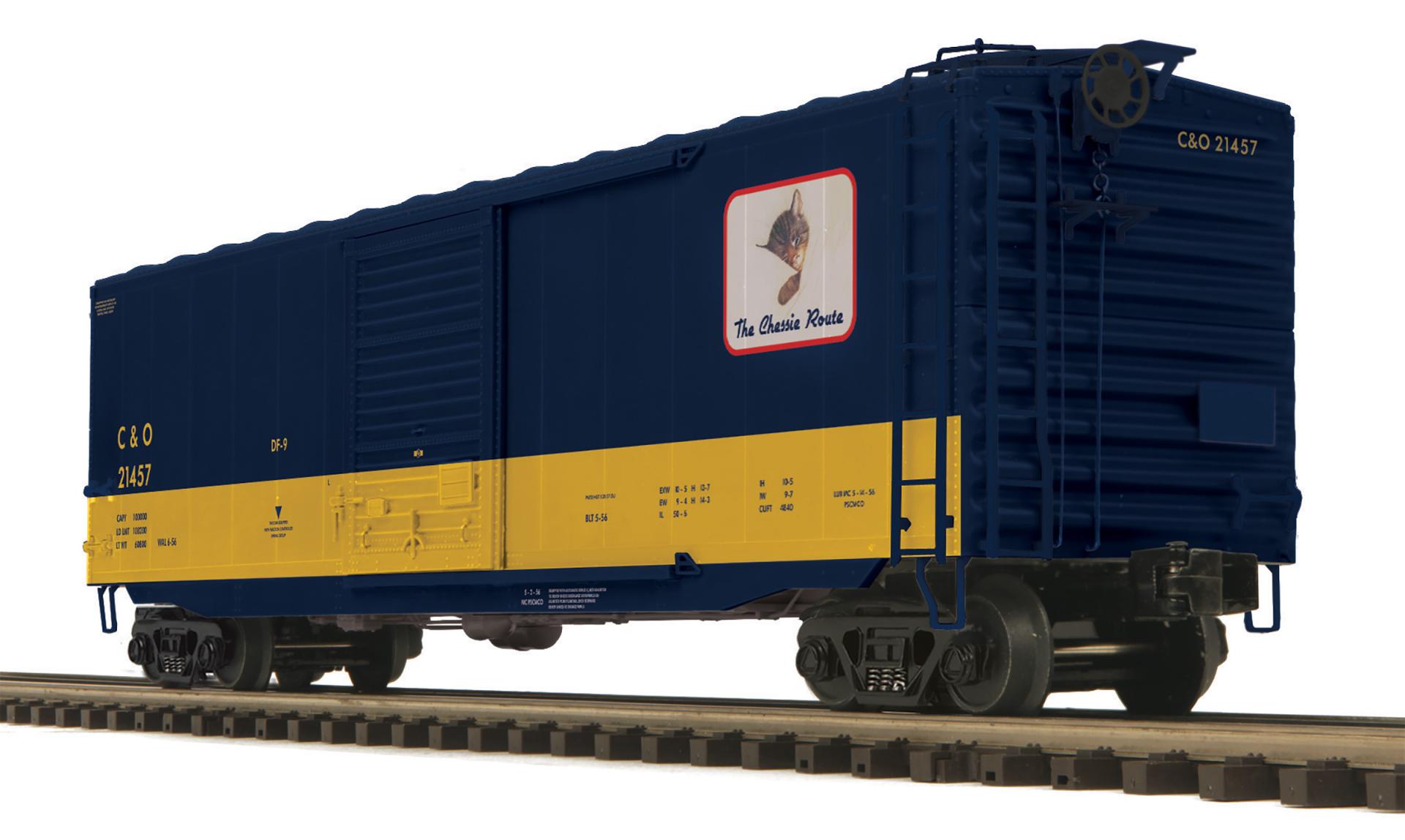Chesapeake & Ohio O Scale Premier 50’ Ps-1 Box Car w/Youngstown Standard Door (Cameo Series)
