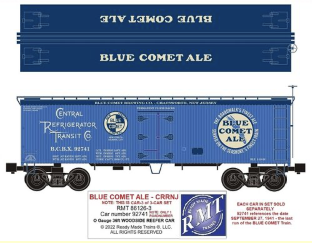 Blue Comet Ale - CRR - NJ