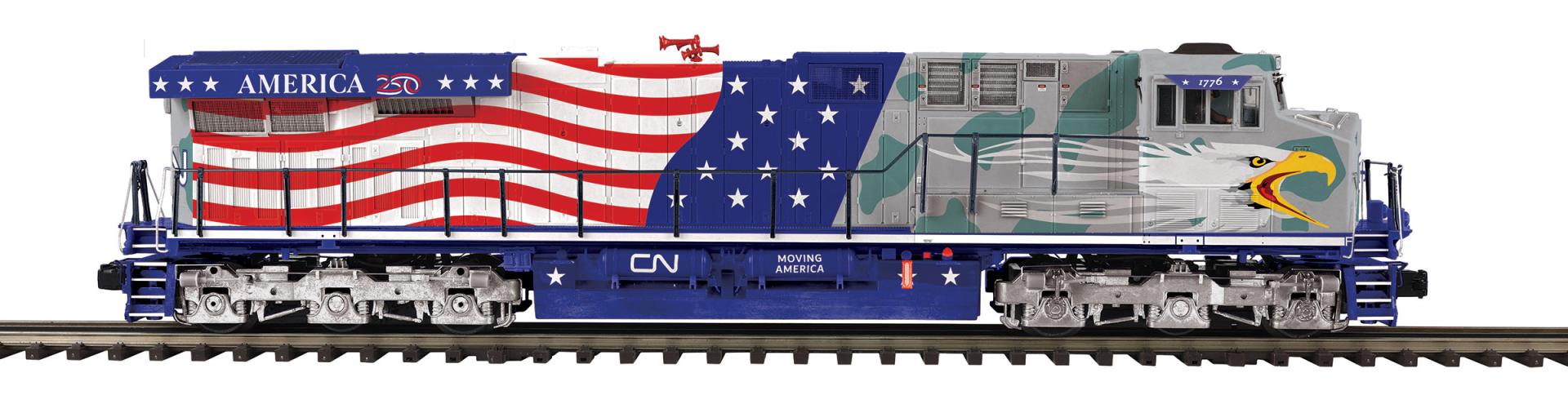 O Scale Premier Canadian National ES44AC Diesel Engine w/Proto-Sound 3.0 (Hi-Rail Wheels)
