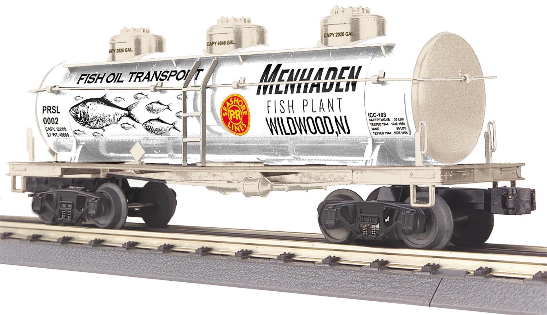 O Gauge RailKing Pennsylvania Reading Seashore Lines 3-Dome Tank Car