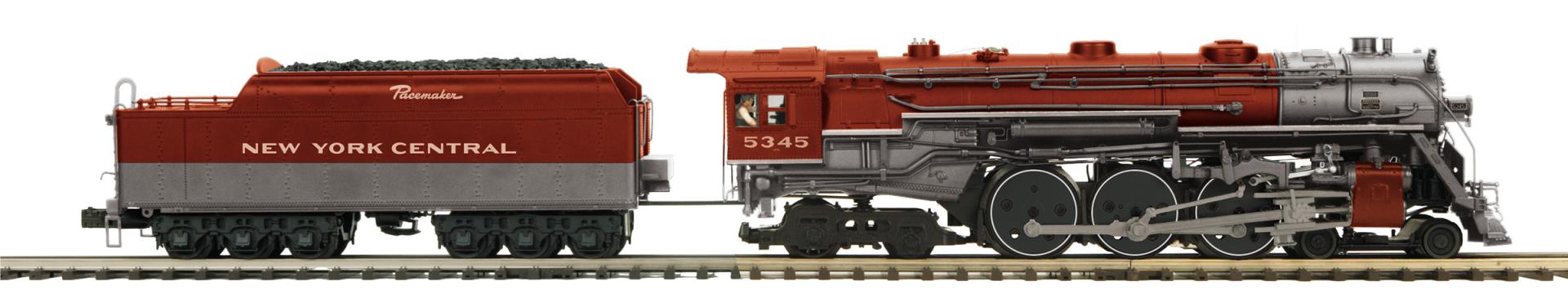 O 4-6-4 J-1E PT HUDSON STEAM ENGINE W/PROTO-SOUND 3.0 - NEW YORK CENTRAL PACEMAKER CAB #5345 (TRAINWORLD EXCLUSIVE)