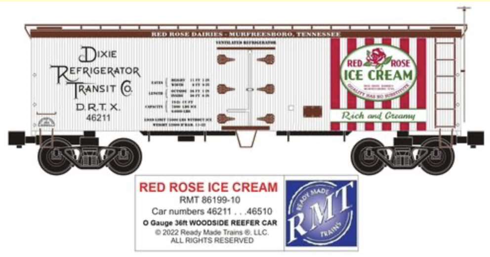 RED ROSE ICE CREAM Made in Murfreesboro, Tennessee