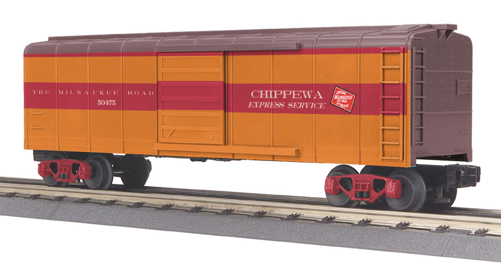 Milwaukee Road O Gauge RailKing Rounded Roof Box Car