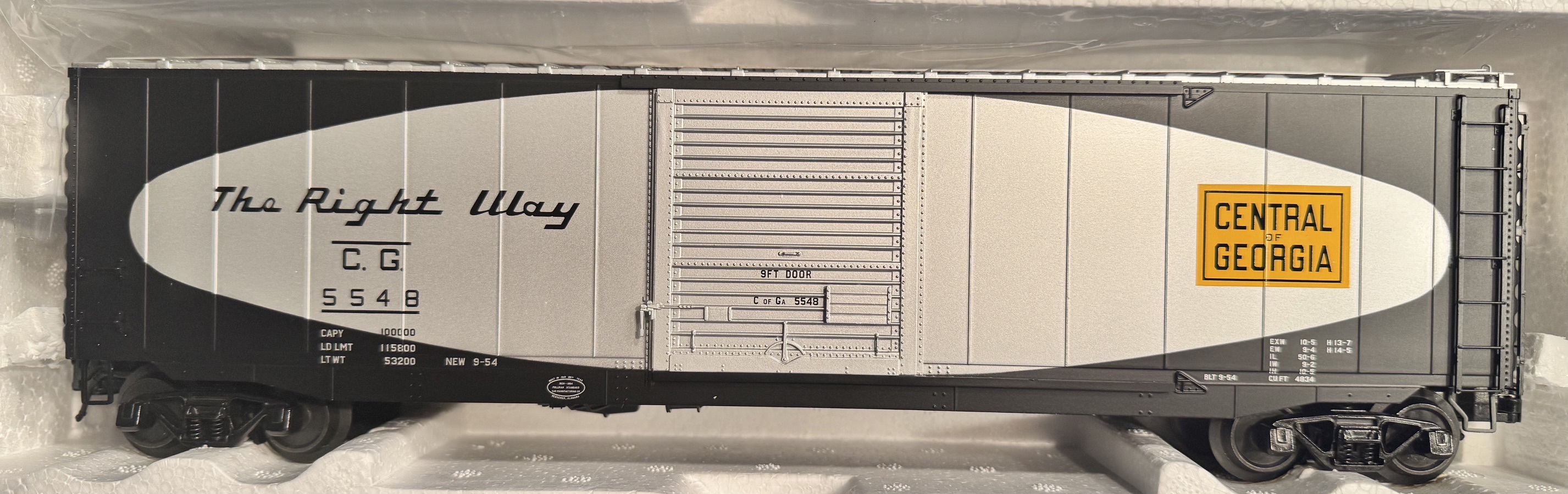 Central of Georgia 50' PS-1 Single Door Boxcar #5669
