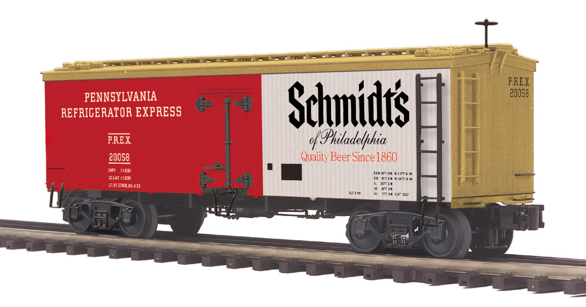 Schmidt's of Philadelphia O Scale Premier 36’ Woodsided Reefer Car