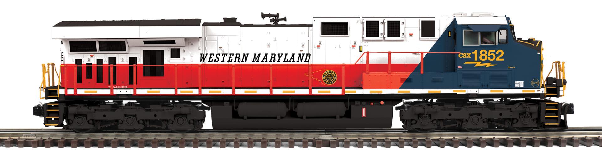 CSX Heritage O Scale Premier ES44AC Diesel Engine w/Proto-Sound 3.0 (Hi-Rail Wheels)