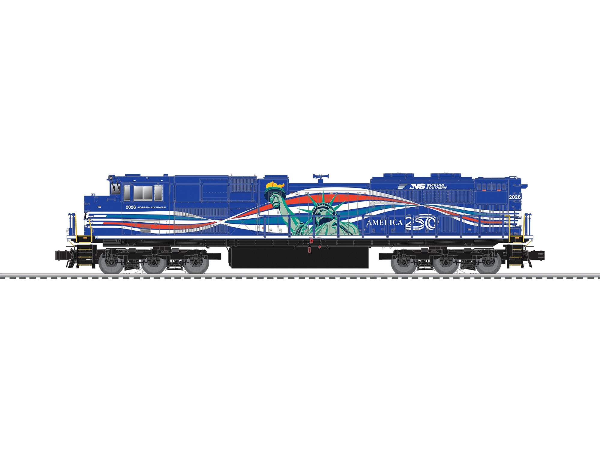 NORFOLK SOUTHERN LEGACY SD70ACE #2026 (The Lady Liberty)