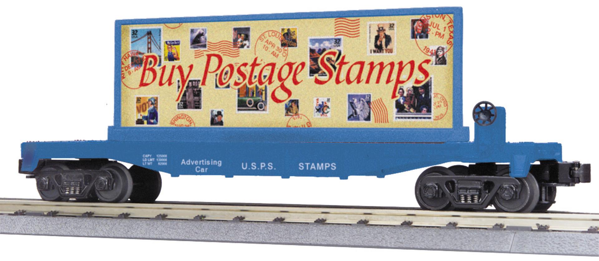 USPS O Gauge RailKing Flat Car w/ Billboard