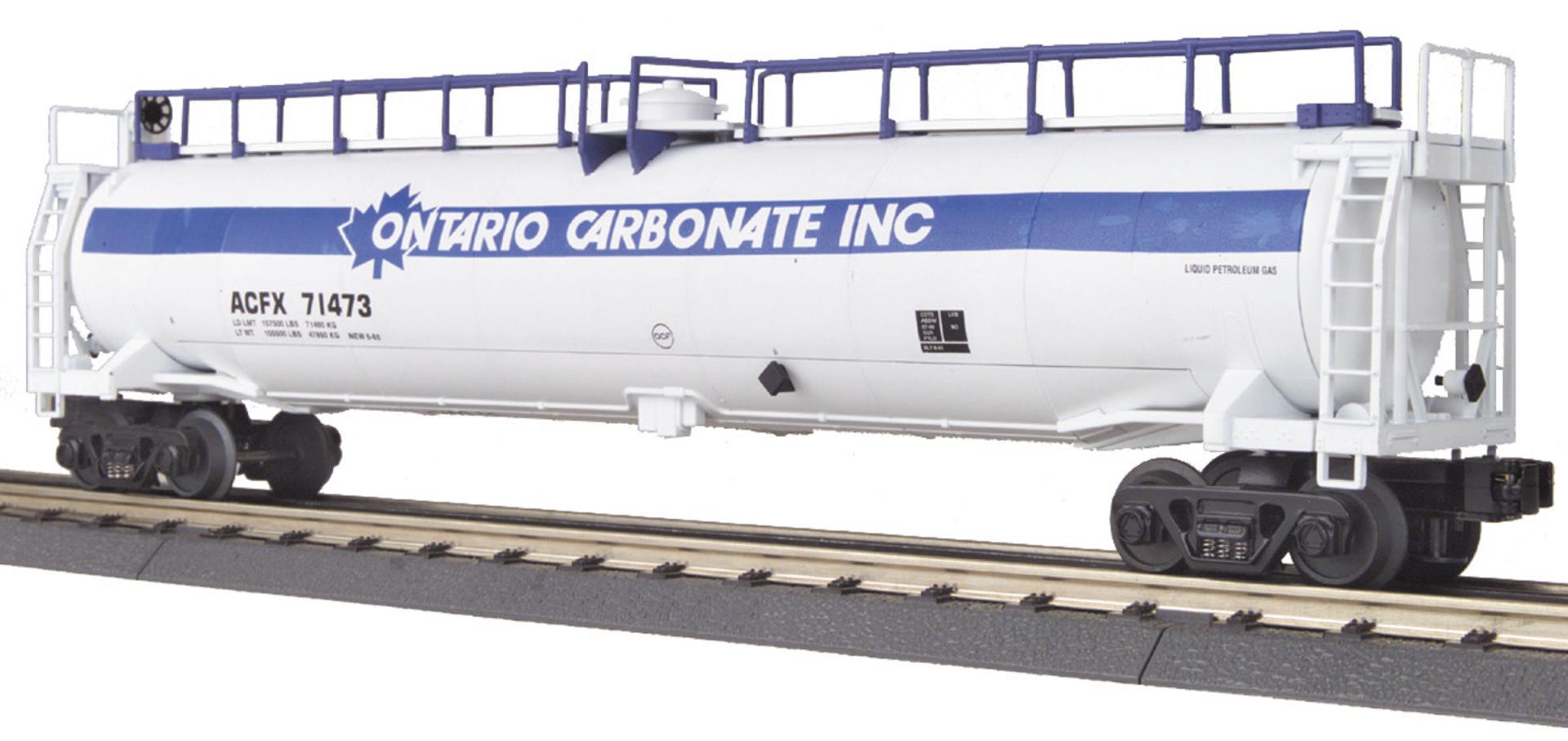 Ontario Carbonate O Gauge RailKing 33K Gallon Tank Car