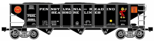 PRSL 3-Bay Coal Hopper Car