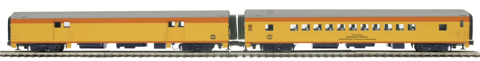 Chessie O Scale Premier 70' Streamlined Coach Passenger Car (Smooth Sided)