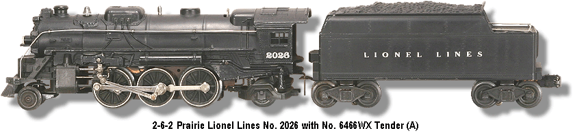 Lionel Lines Prairie 2-6-2 Steam Locomotive #2026