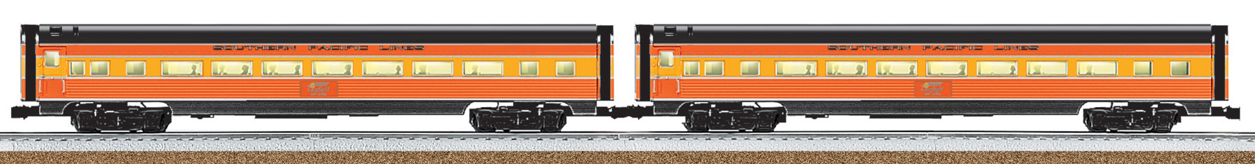 Southern Pacific "Daylight" 18" Aluminum Coach
