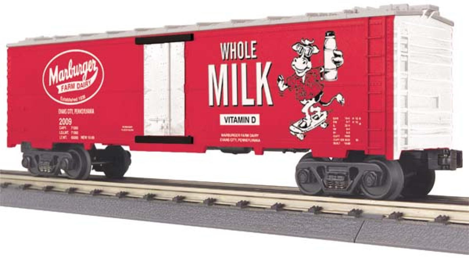 Marburger Dairy O Gauge RailKing Modern Reefer Car