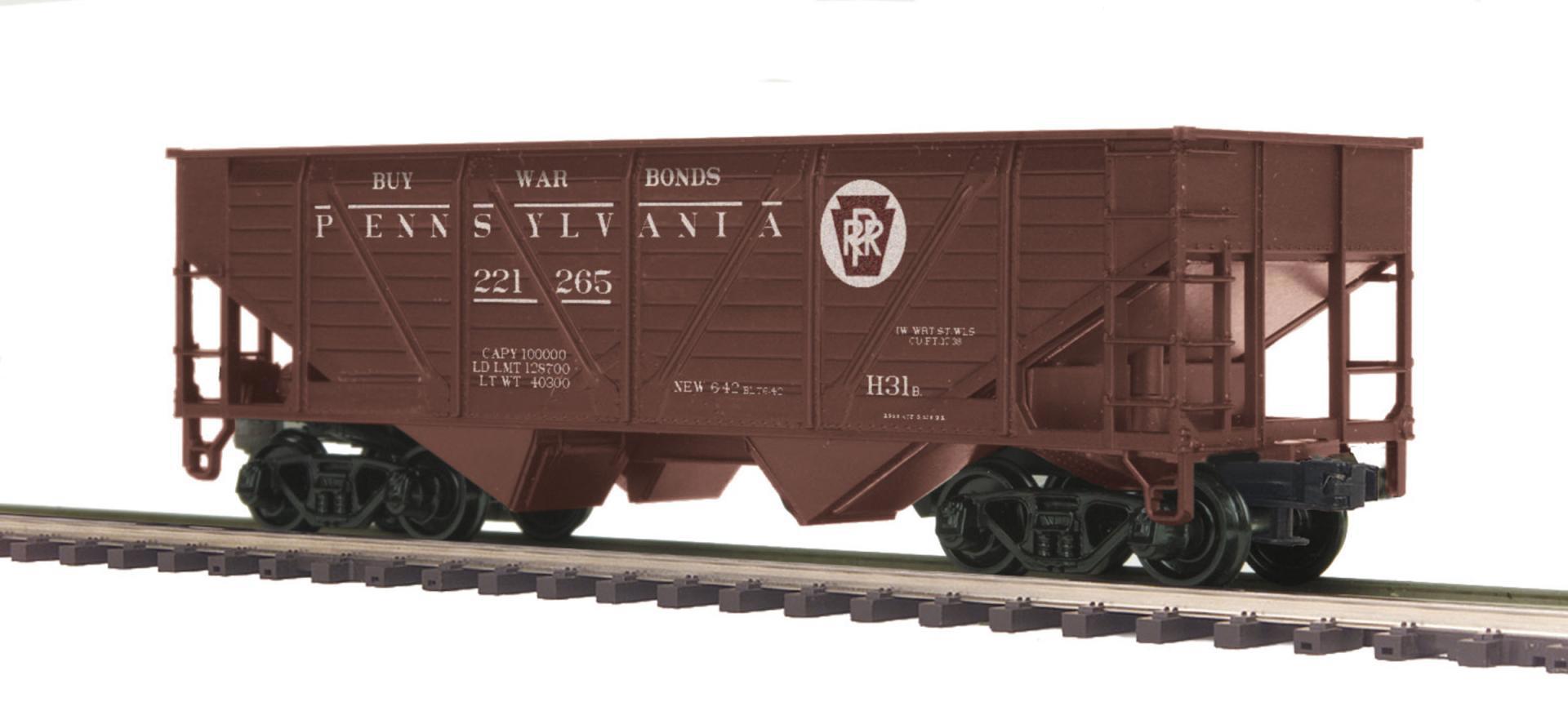 Pennsylvania O Scale Premier 34' Composite Hopper Car (#221265)