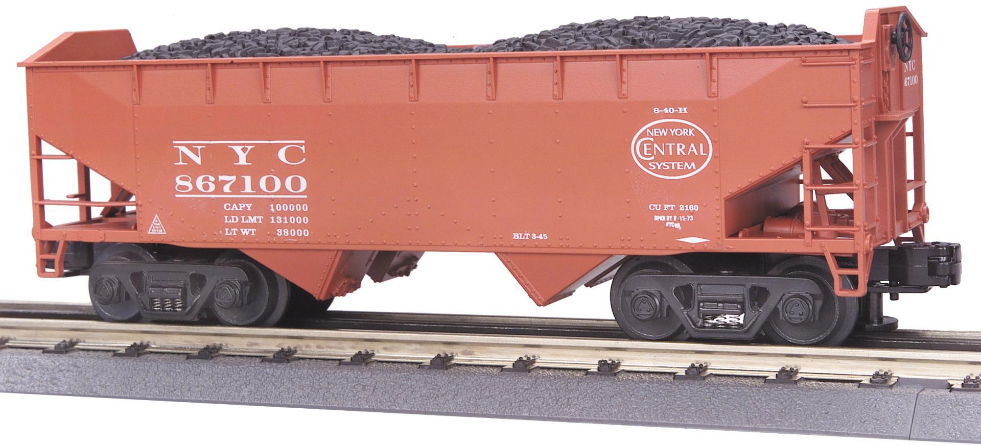 New York Central O Scale Premier 2-Bay Offset Hopper Car