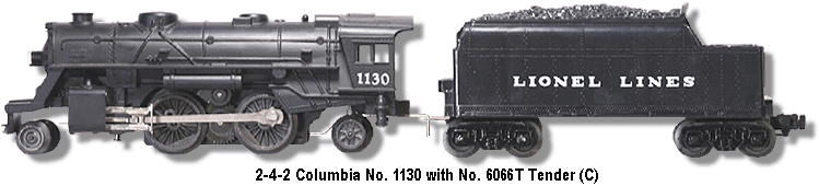 Lionel Lines 2-4-2 Columbia 027