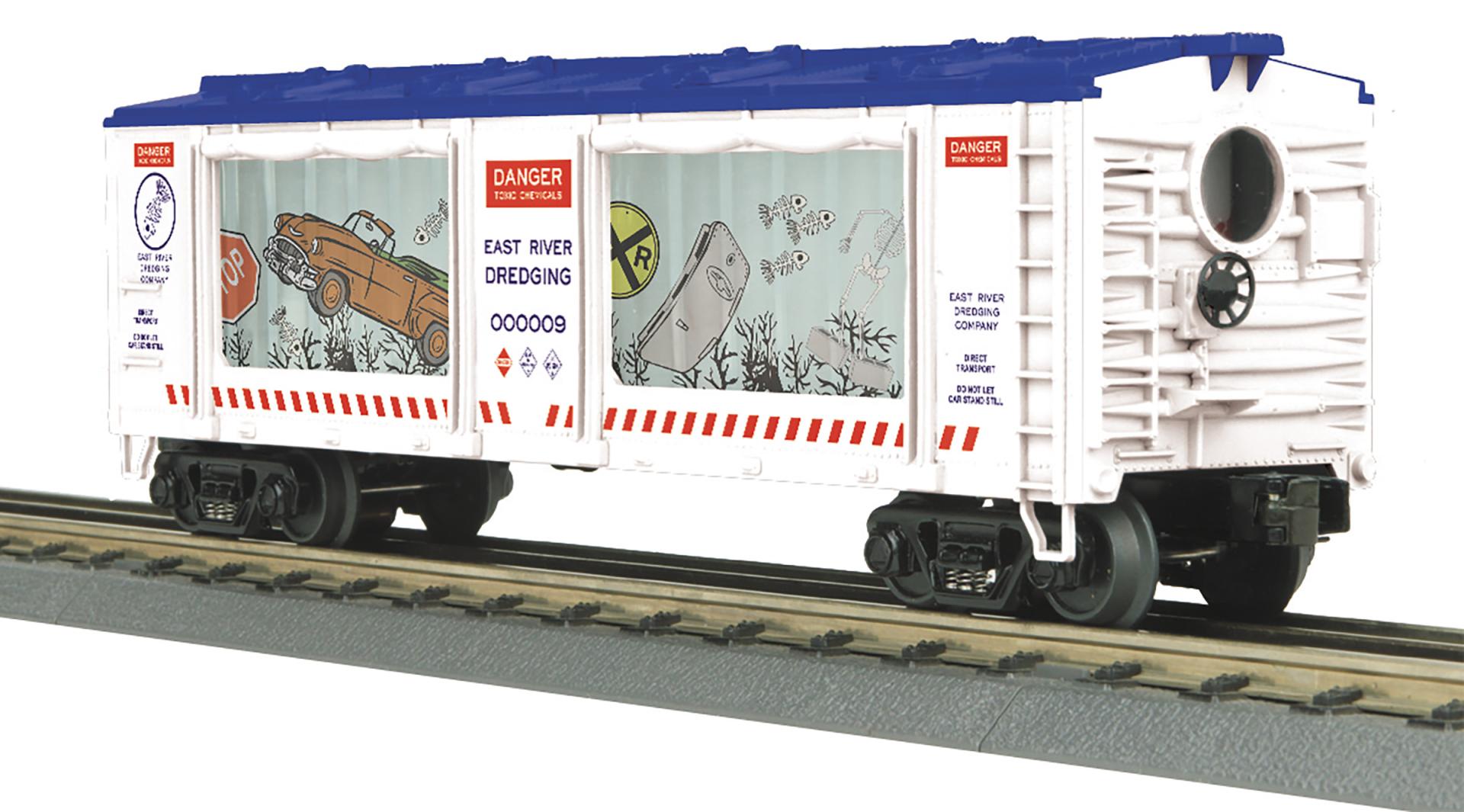 East River Dredging O Gauge RailKing Operating Aquarium Car
