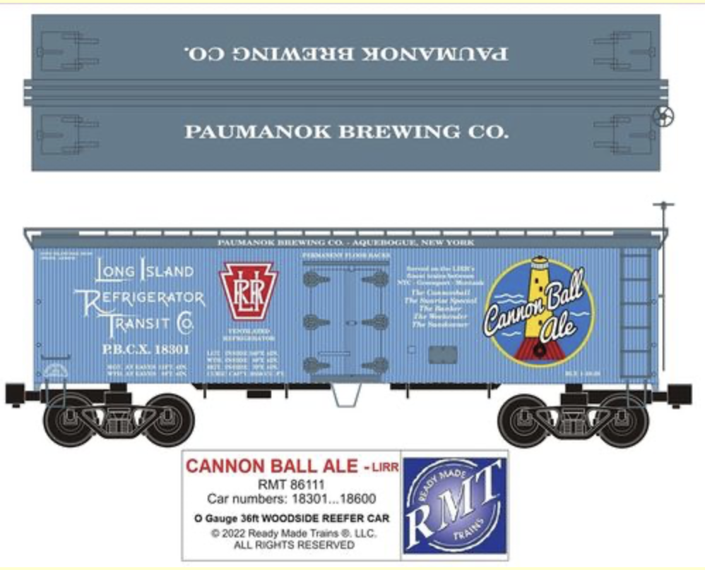 CANNON BALL BEER/LONG ISLAND RAIL ROAD