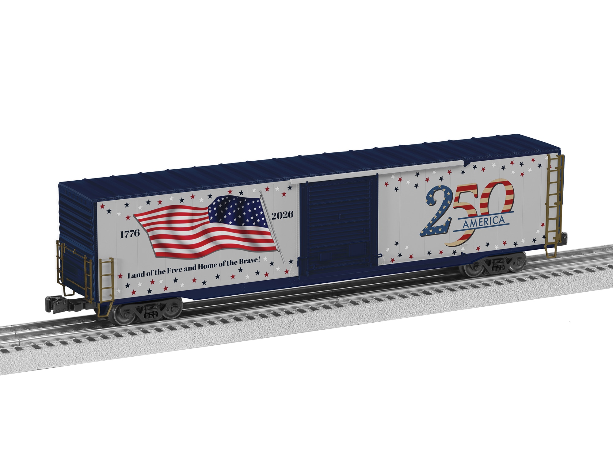 America 250th Lighted Flag 60' Boxcar