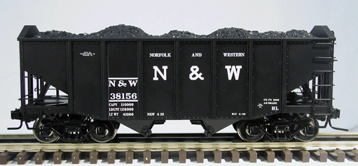 55 Ton Fishbelly Hopper - Norfolk & Western
