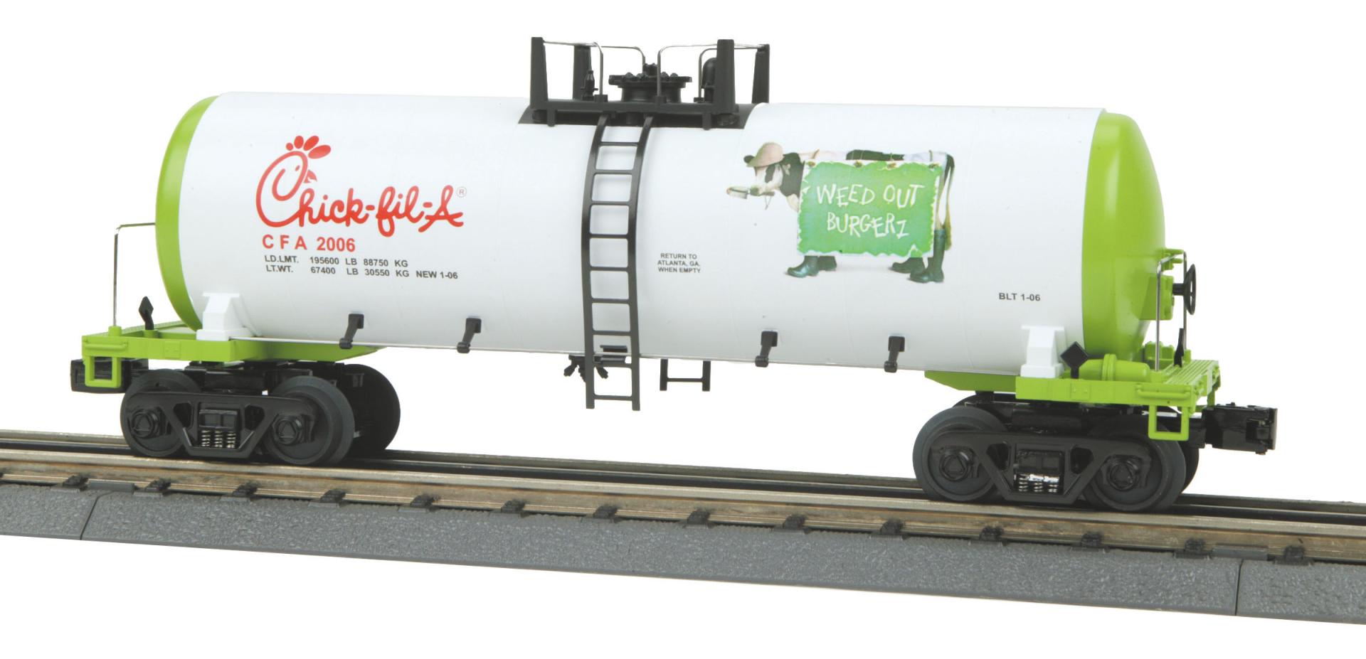 Chick-Fil-A O Gauge RailKing Modern Tank Car