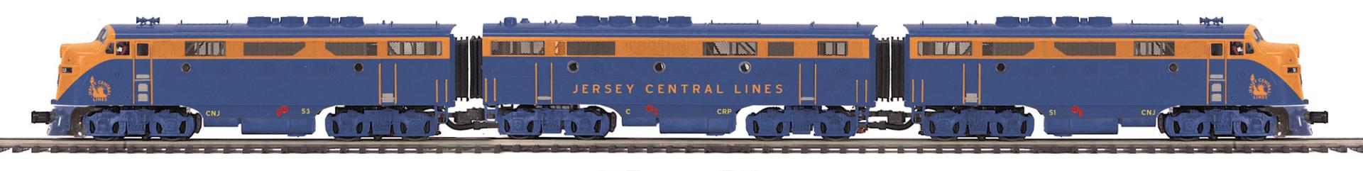 Jersey Central O Scale Premier F-3 ABA Diesel Set - With Proto-Sound 2.0