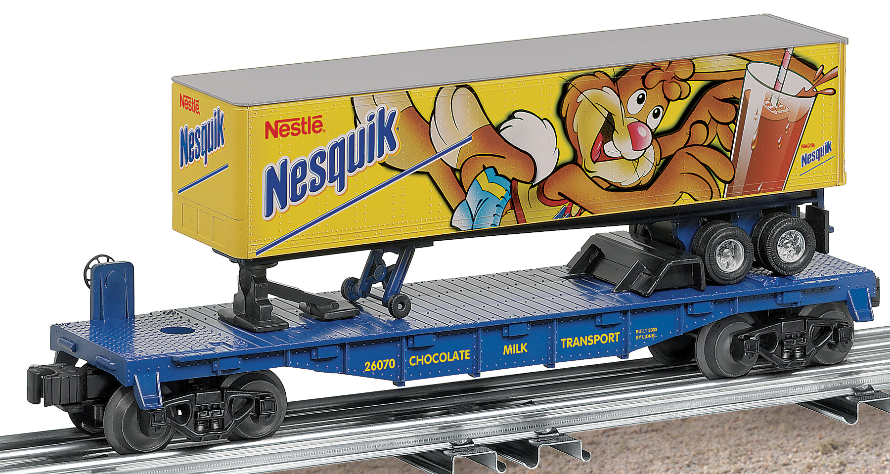 Nestle® Nesquik® O27 Flat Car w/Trailer