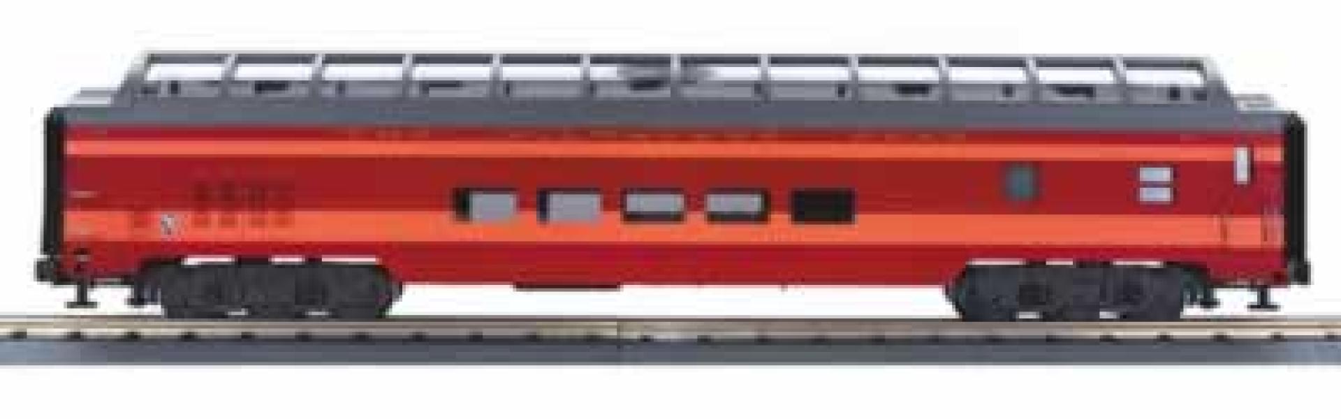 Milwaukee Road O Scale Premier 70' Streamlined Full Length Vista Dome Passenger Car (Smooth Sided)
