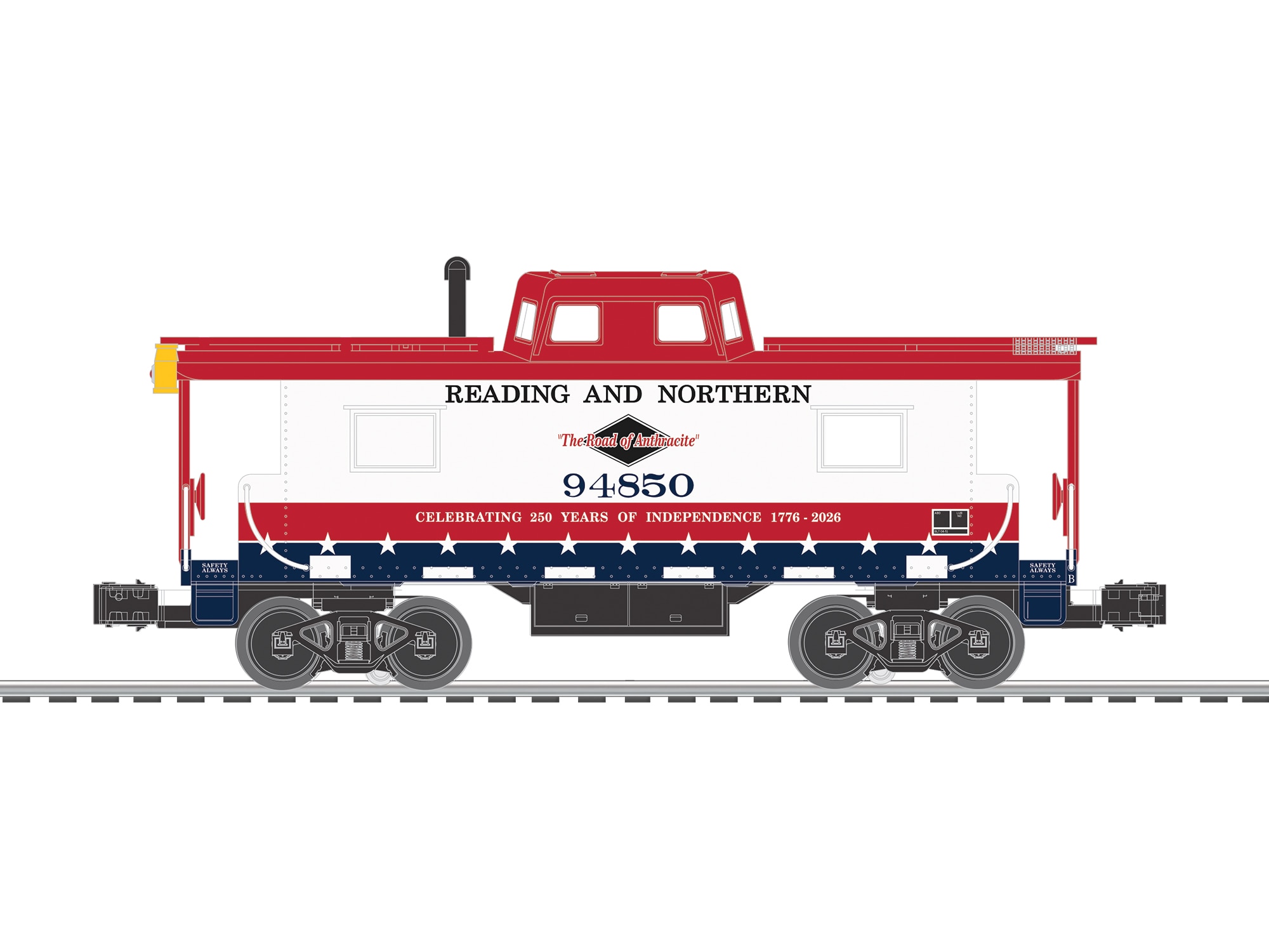Reading and Northern N8 Caboose #94850 (250)