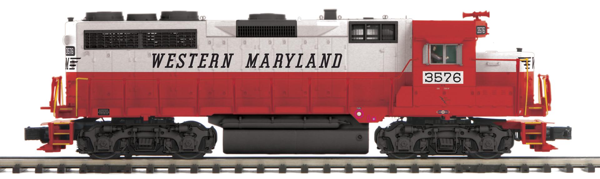 O Scale Premier Western Maryland GP-35 Low Hood Diesel Engine w/Proto-Sound 3.0 (Hi-Rail Wheels)