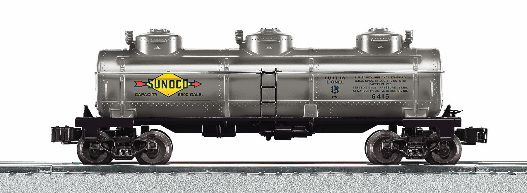 Sunoco 3-Dome Tank Car #6415