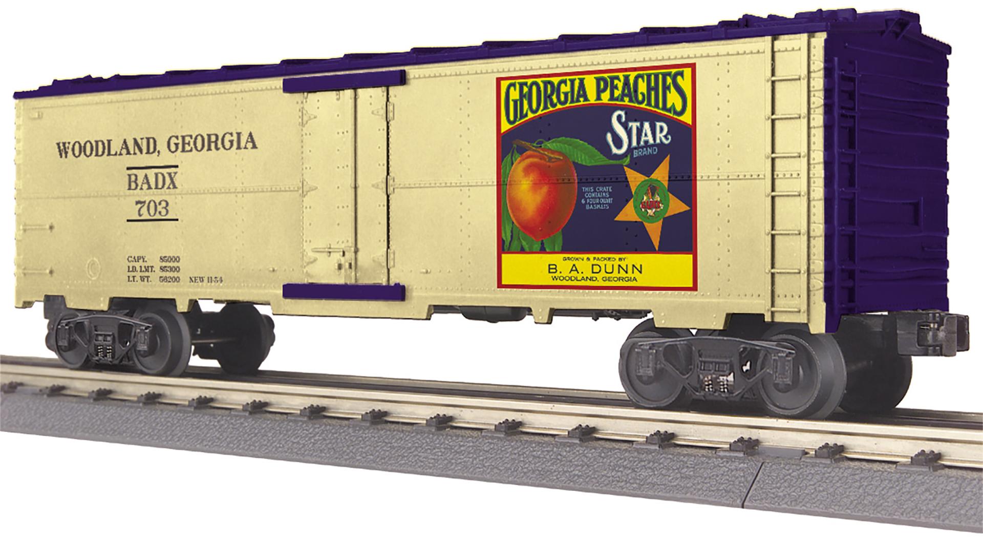 Georgia Peaches O Gauge RailKing Modern Reefer Car