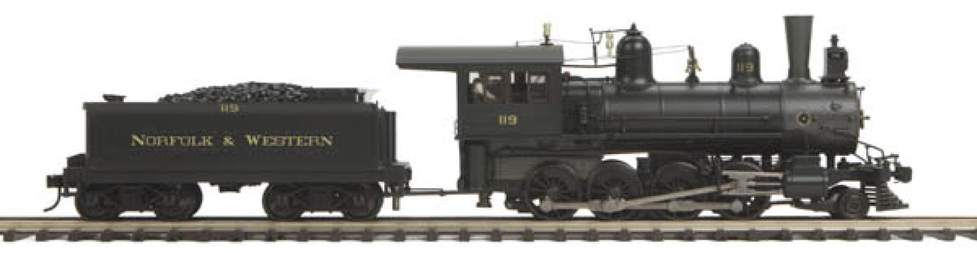 Norfolk & Western O Scale Premier 2-8-0 H-3 Consolidation Steam Engine w/Proto-Sound 3.0 (Hi-Rail Wheels)