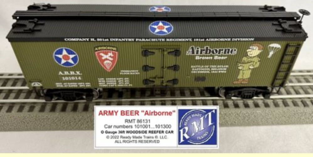 US ARMY AIRBORNE BEER- WWII-Battle of Bastogne