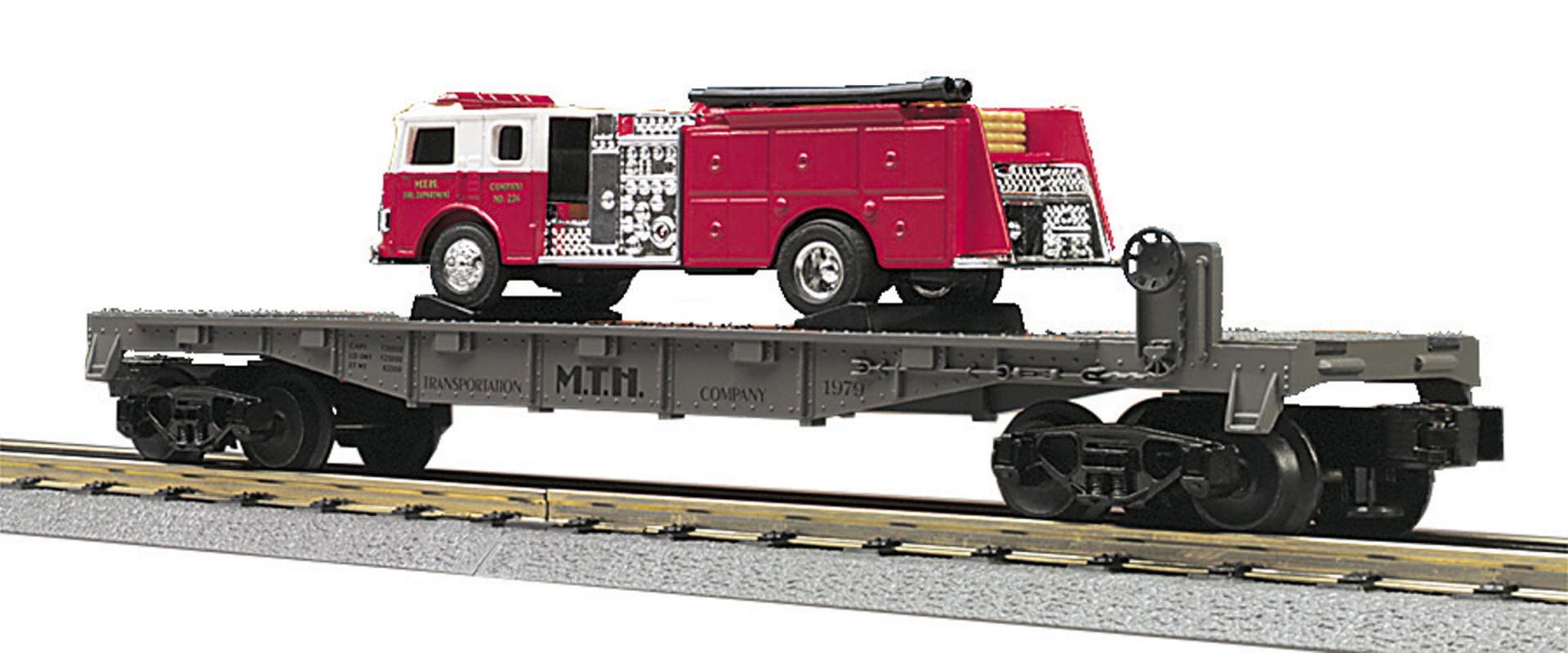 Fire Truck Flat Car