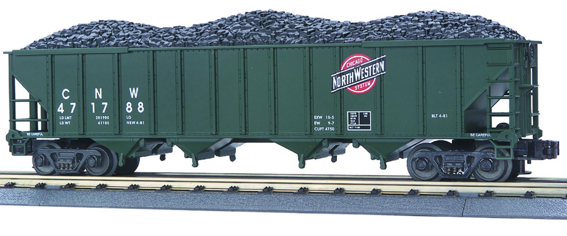 Chicago & North Western O Scale Premier 4-Bay Hopper Car
